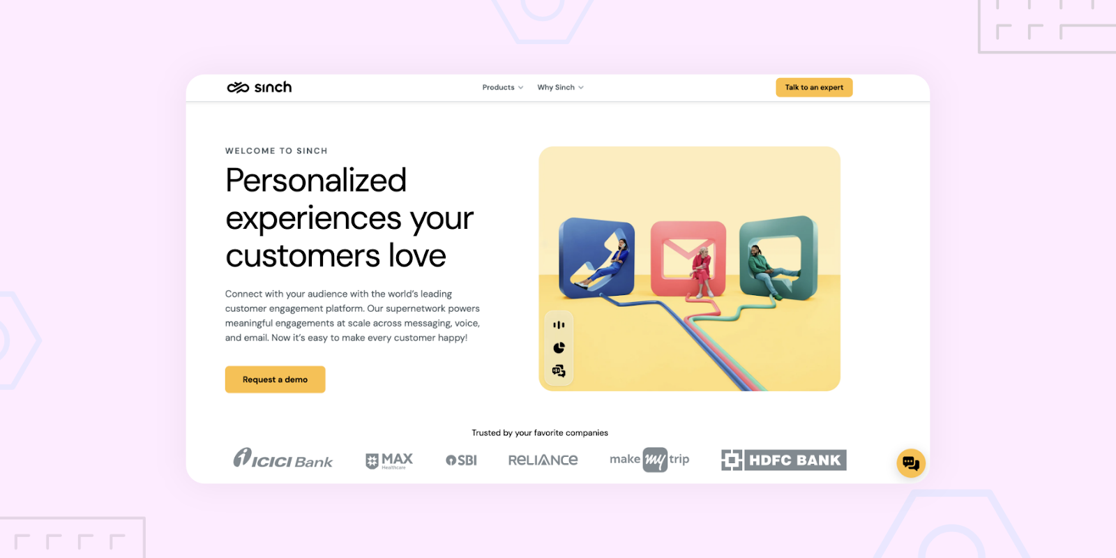 Sinch helps personalize your customer experiences 