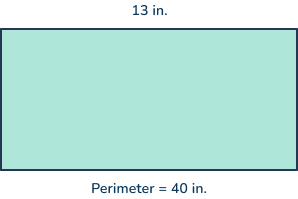 Solving the missing length using the perimeter