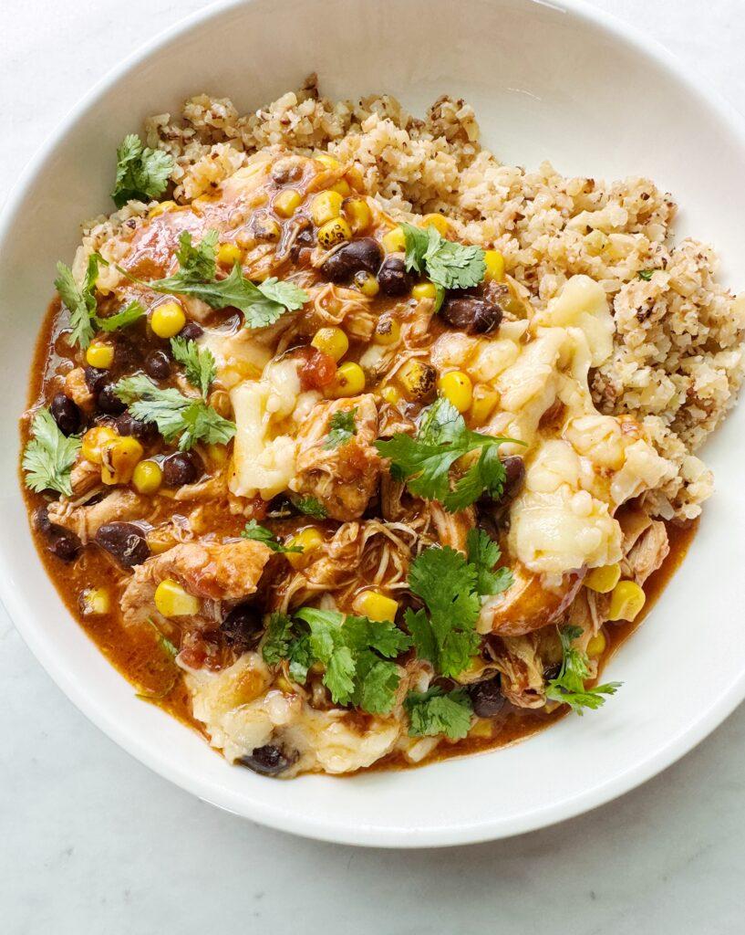 Slow Cooker Enchilada Bake