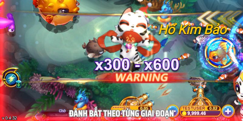 Đánh bắt theo từng giai đoạn trong game sẽ giúp bạn giảm rủi ro thua lỗ