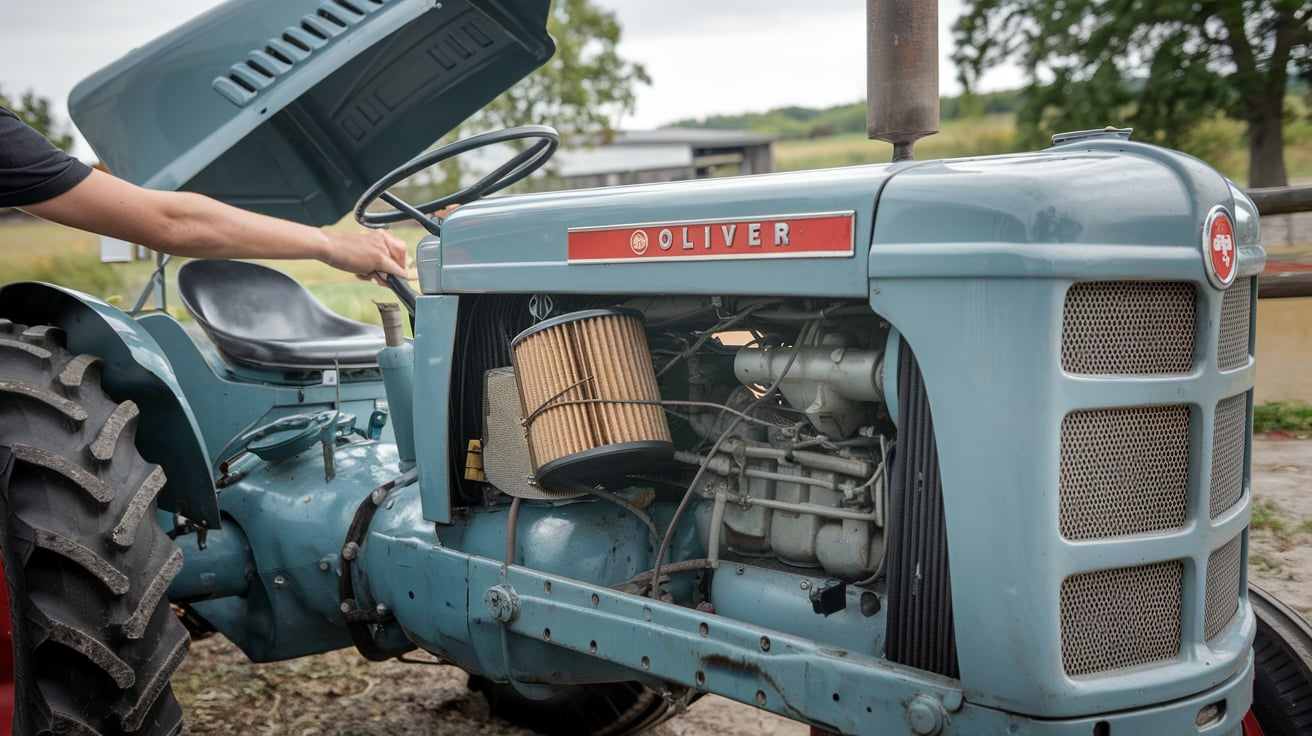 1959 Oliver 550 Tractor Air Filter Replacement