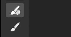 Classic and fluid brush tool icons