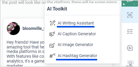 AI hashtag generator