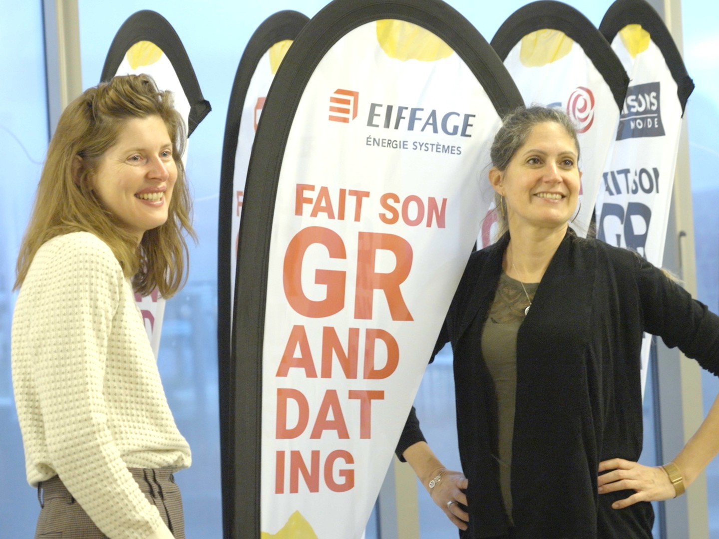 Les recruteuses Eiffage pendant Le Grand Pitch