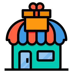 Gift shop - Free commerce and shopping icons