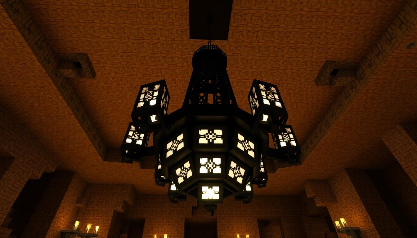 black chandelier minecraft