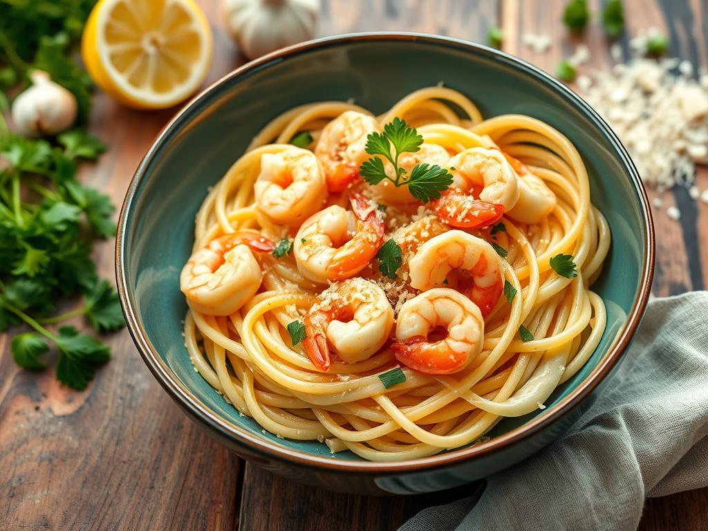 shrimp chicken pasta