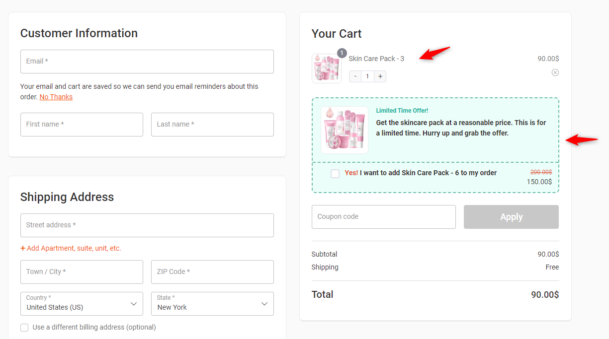 WooCommerce Checkout Upsell