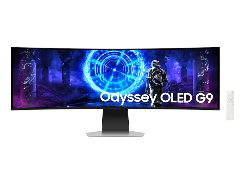 Samsung Odyssey QD-OLED G9 (G95SD) gaming monitor.