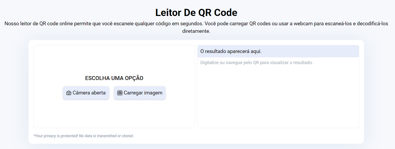 Leitor de Código QR