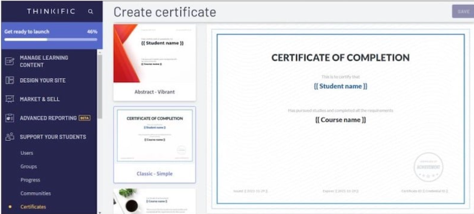 Online Certification