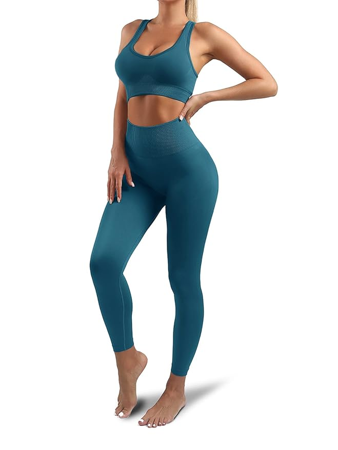 Lingdu Women's 2-Piece Bra & Legging Set