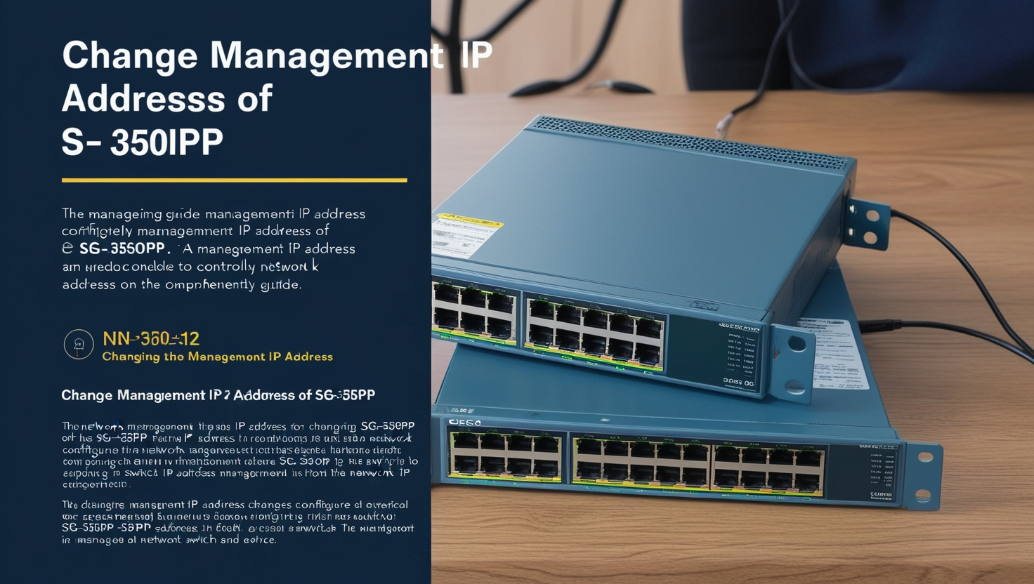 Change Management IP Address of SG-350PP