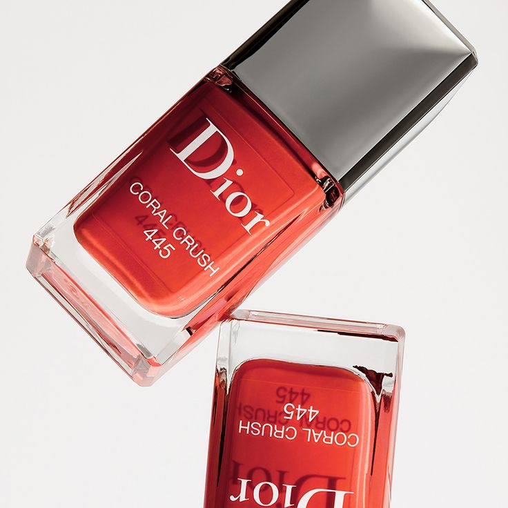 Alt Image credit: Dior orange-red nails with a bold, vibrant finish via Diorbeauty.com.