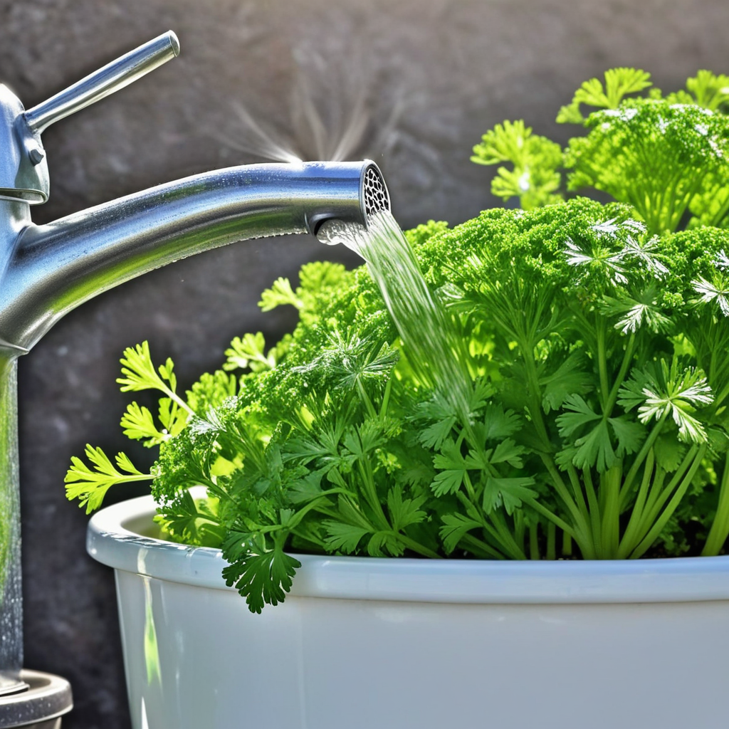 Step 7: Watering Your Parsley Flowers