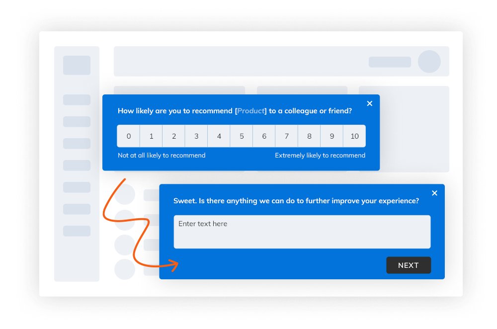 example of nps survey flow