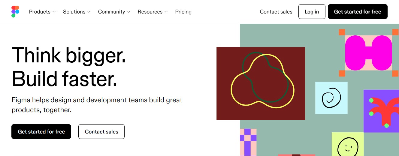 Figma homepage - brand identity tool