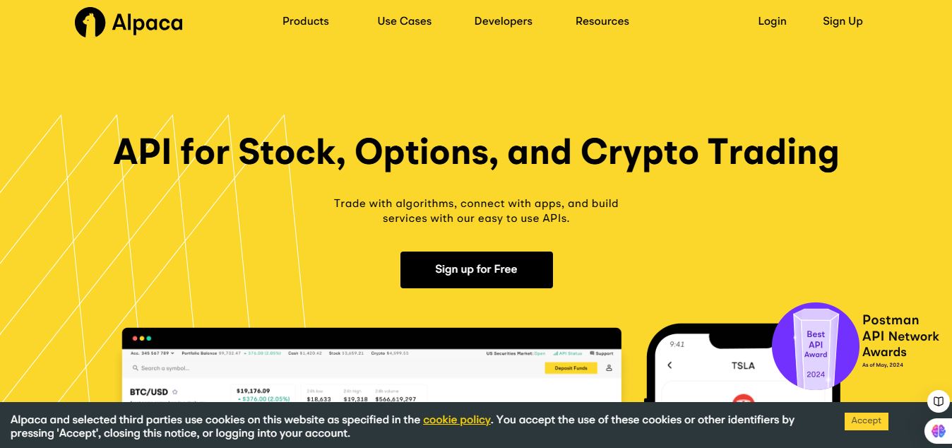Alpaca homepage