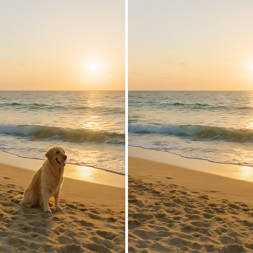 Object removed using AI