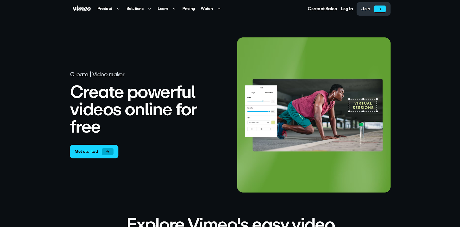 vimeo create video ad maker