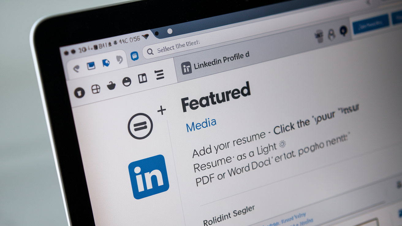 Upload Resume on LinkedIn