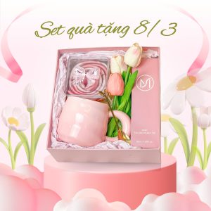 set quà cốc sứ tặng 8/3