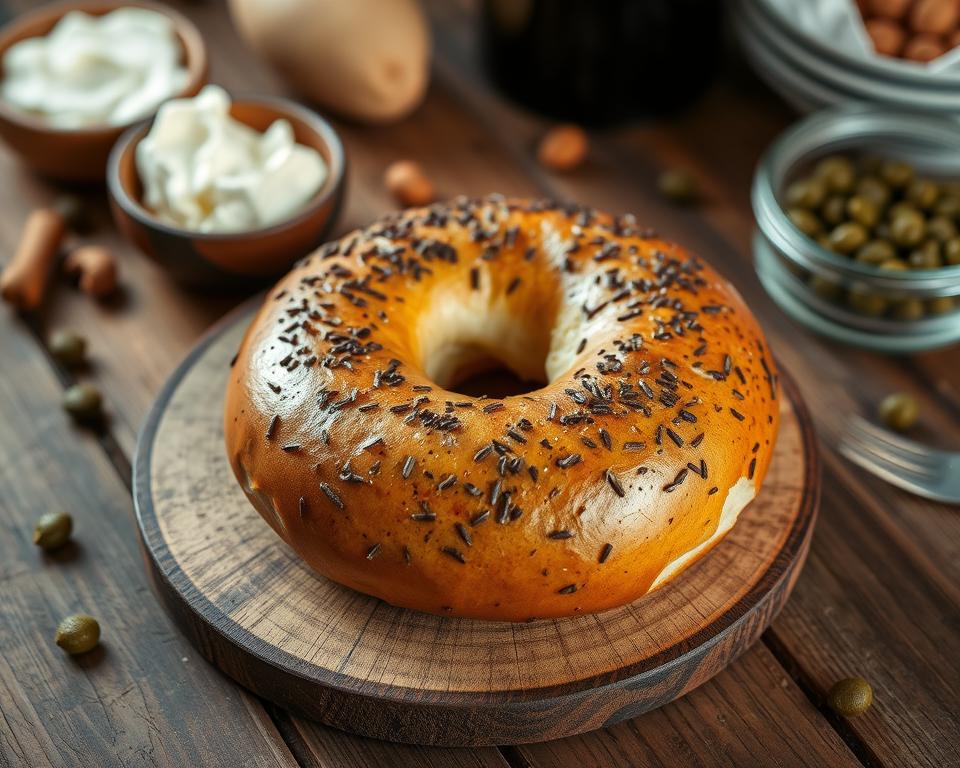 black russian bagel