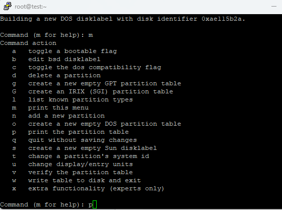 Partition Disk Using The fdisk Command