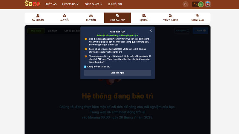 Những lưu ý để rút tiền SB88 nhanh chóng