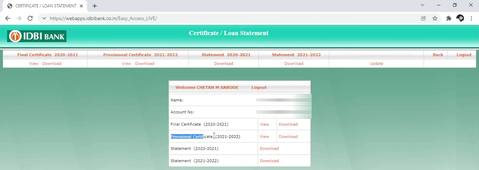 idbi internet banking