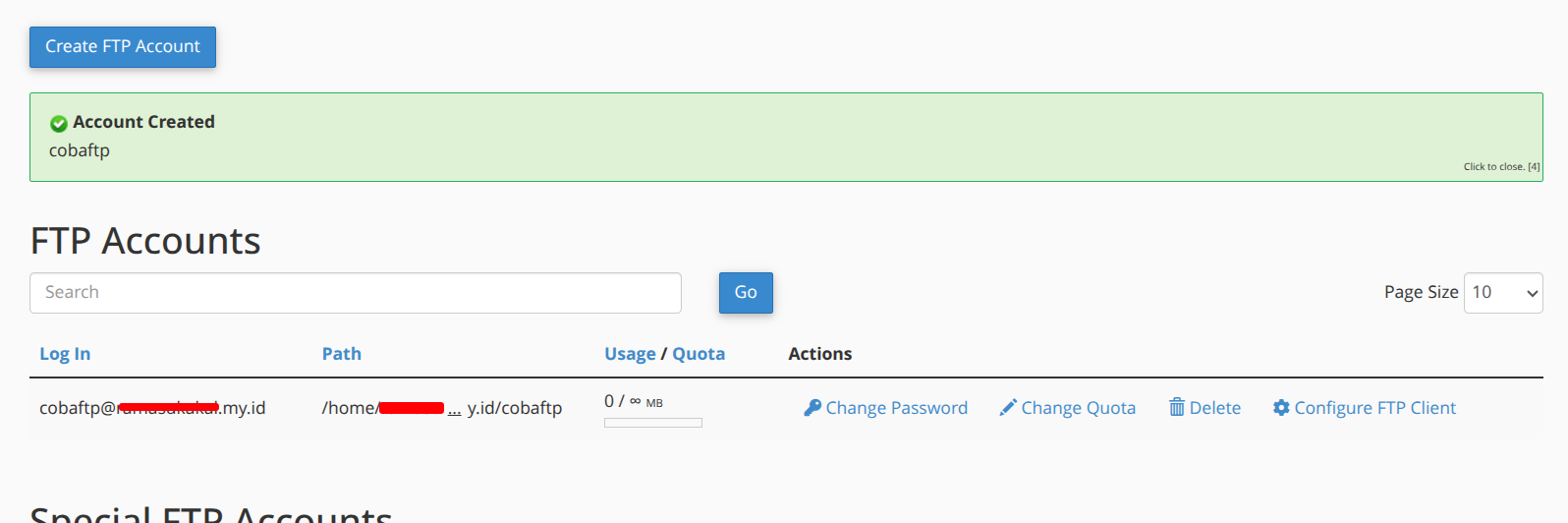 Cara Membuat Akun FTP cPanel