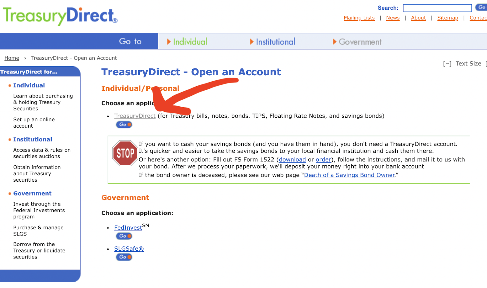Treasury Direct Account Setup 