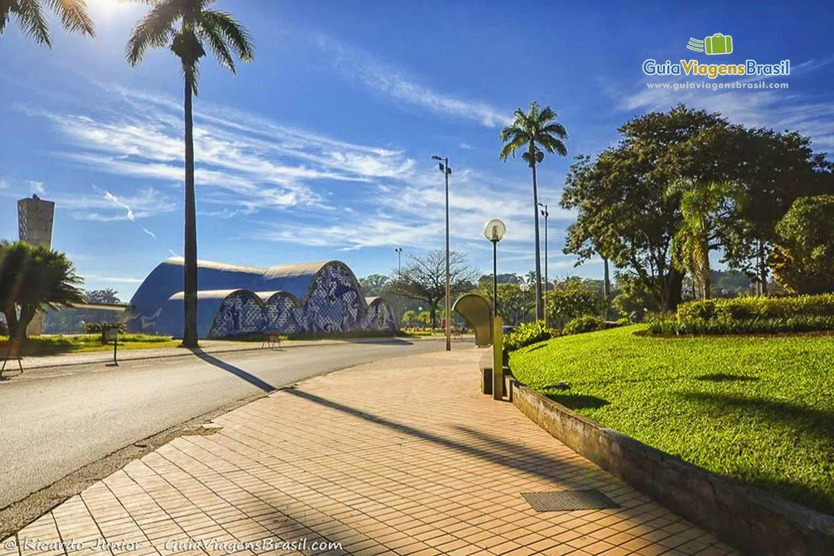 Imagem da obra de Niemeyer no Complexo da Pampulha.