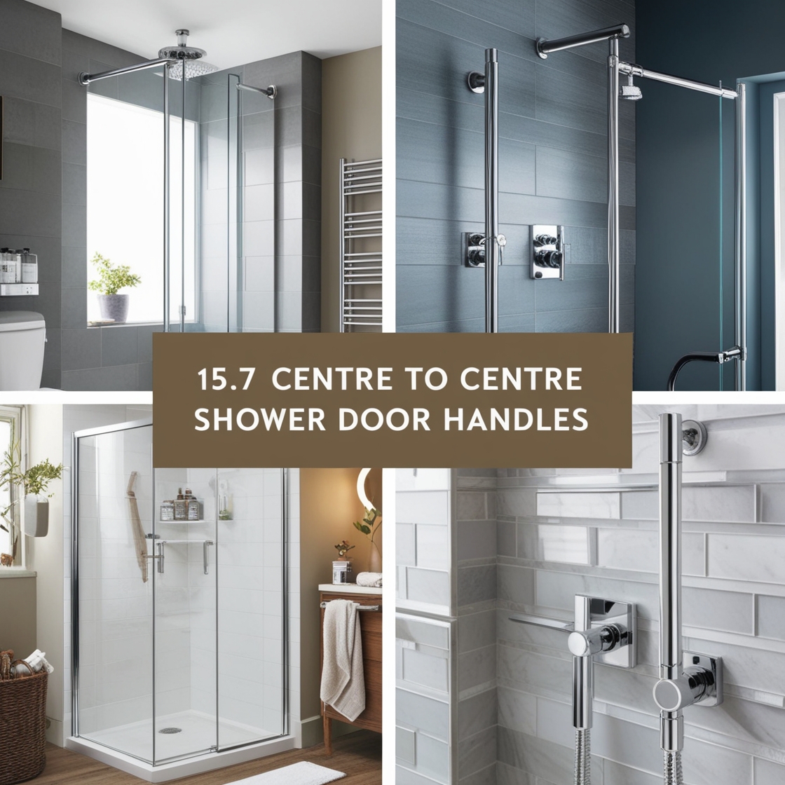 15.7: centre to Center shower door handles