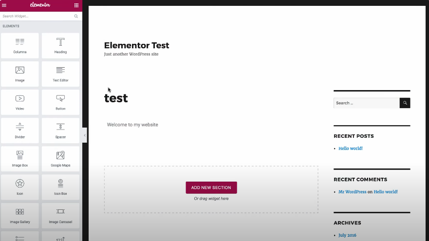 Switch to Elementor Editor-axiabits