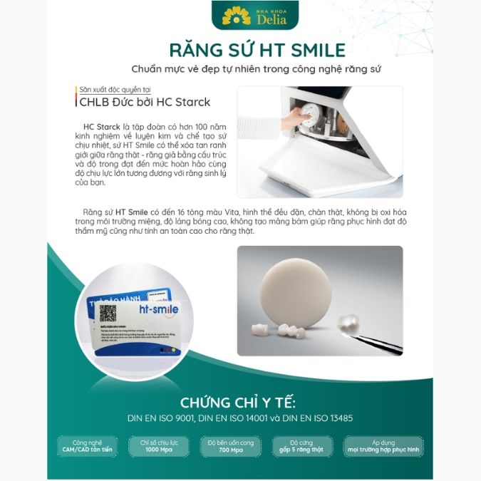 Răng sứ HT Smile có độ bền và khả năng chịu lực