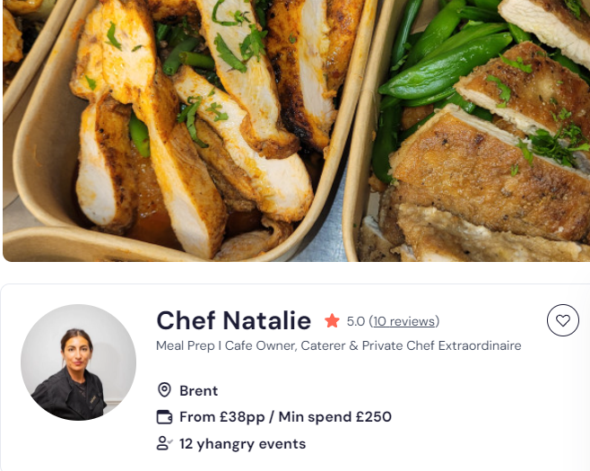 Bespoke meal prep in London with Chef Natalie