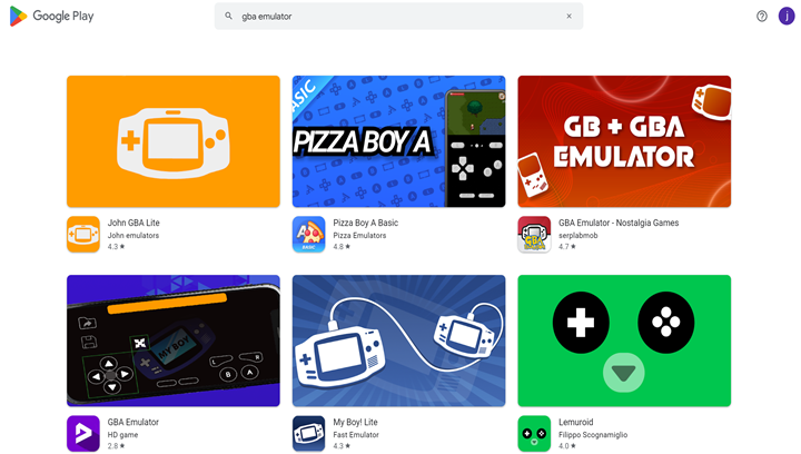 Install the GBA Emulator from Google Play Store