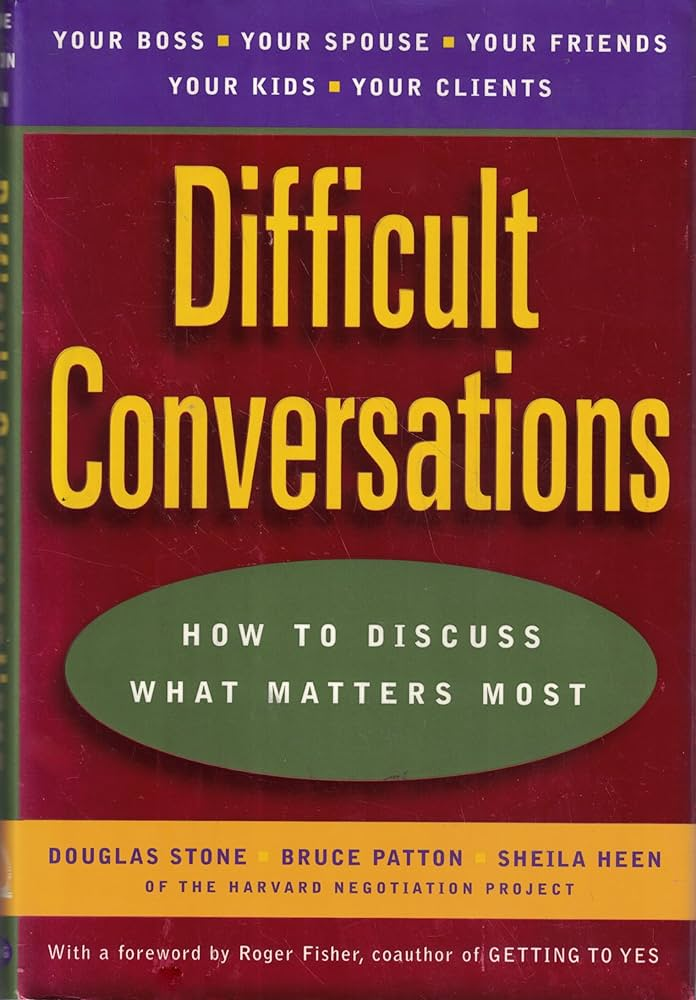 Difficult Conversations Book