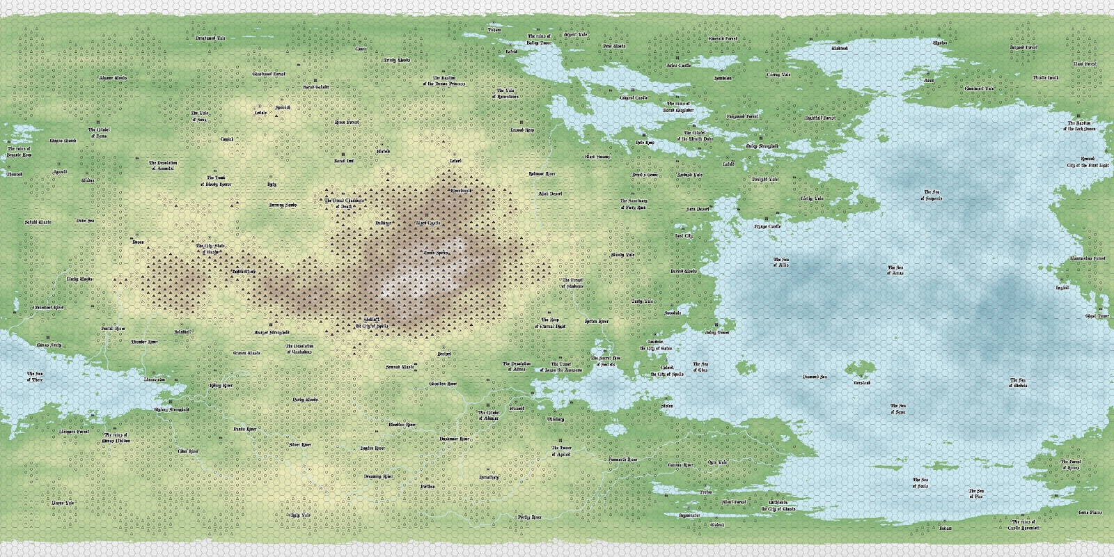 Donjon fantasy map