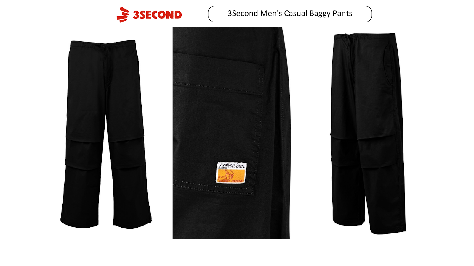 Baggy Pants Kasual Pria dari 3Second