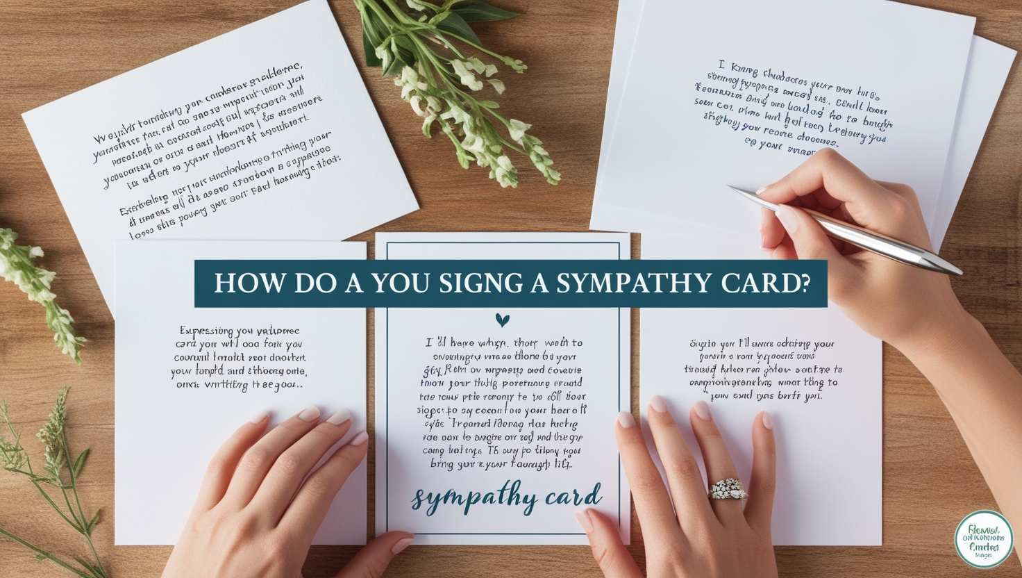 How Do You Sign a Sympathy Card
