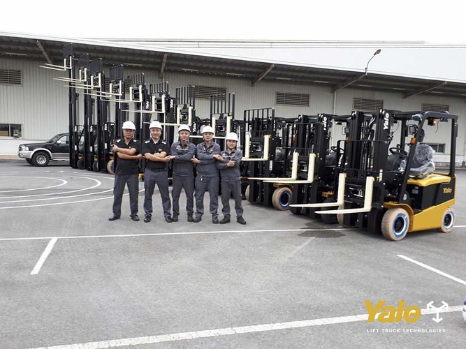 Đội ngũ kĩ thuật viên xe nâng Yale Việt Nam