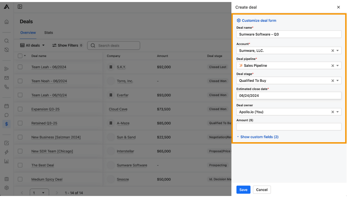 Apollo Deal Management  