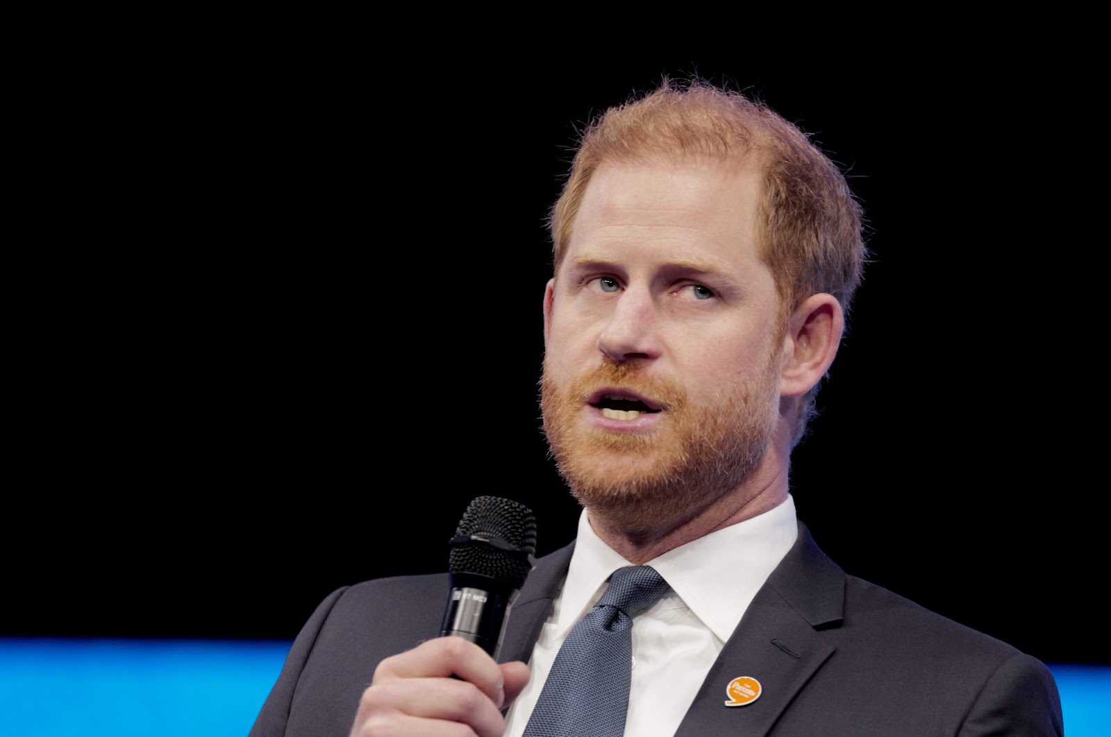 Le prince Harry sur scène lors de la Clinton Global Initiative à New York.