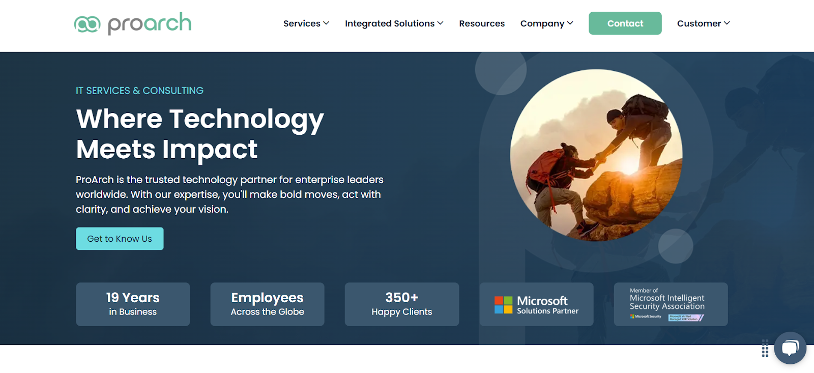 ProArch is one of the best Microsoft 365 consulting services for larger teams and projects.