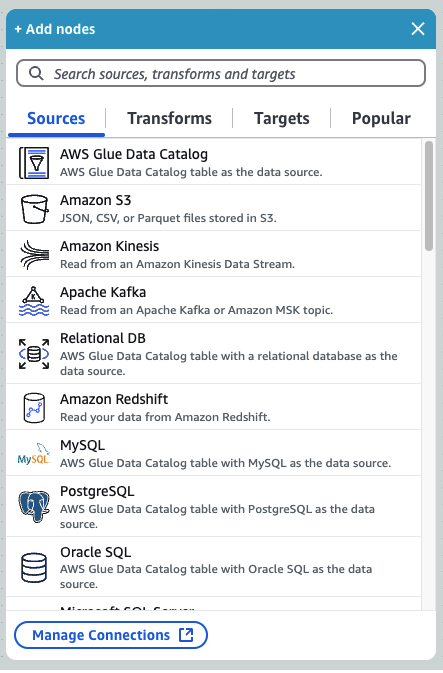 Connecting to Data Sources