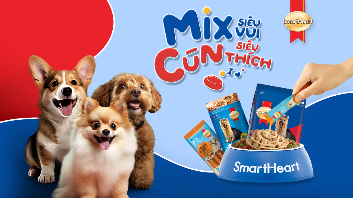 SmartHeart: Bữa ăn đủ chất và mới lạ mỗi ngày với chiến dịch Mix Siêu Vui, Cún Siêu Thích