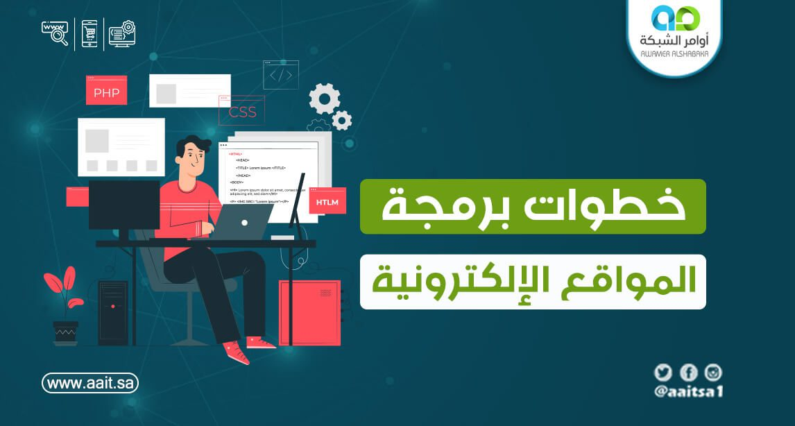 خطوات برمجة المواقع الإلكترونية