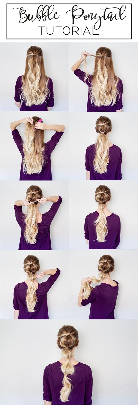 Bubble Ponytail Tutorial